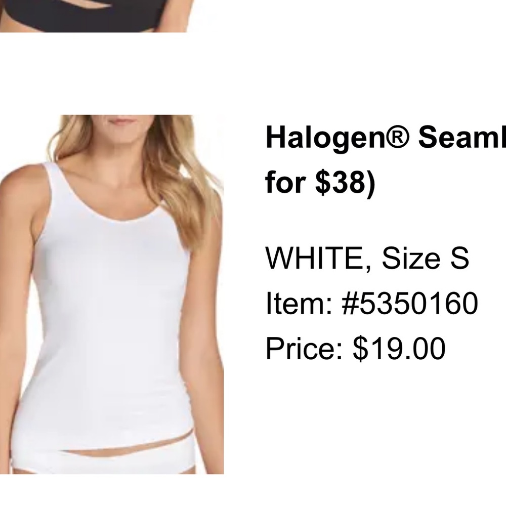 White tank top